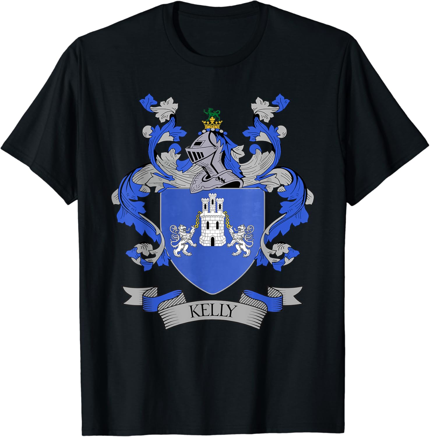 Kelly Coat of Arms Kelly Family Crest TShirt Amazon.co.uk Clothing